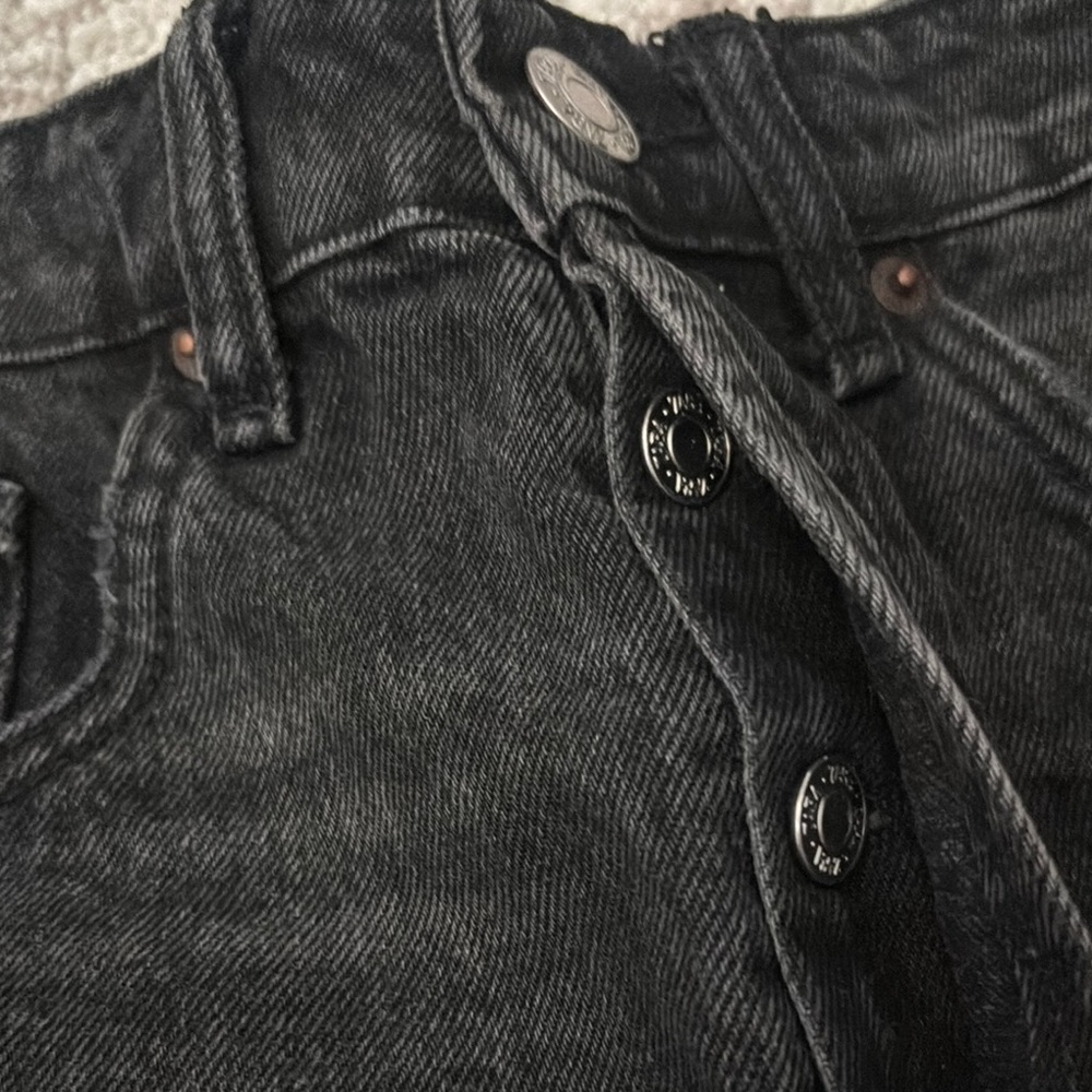 ZARA Black Denim Women's Shorts - Picture 10 of 11